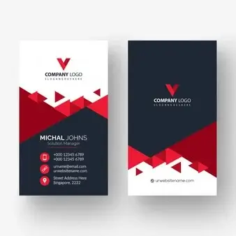 Visiting card design services